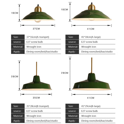 DecorBites™ Iron Industrial Chandeliers, Nordic Pendant Light for Home, Retro Loft Hanging Lamps