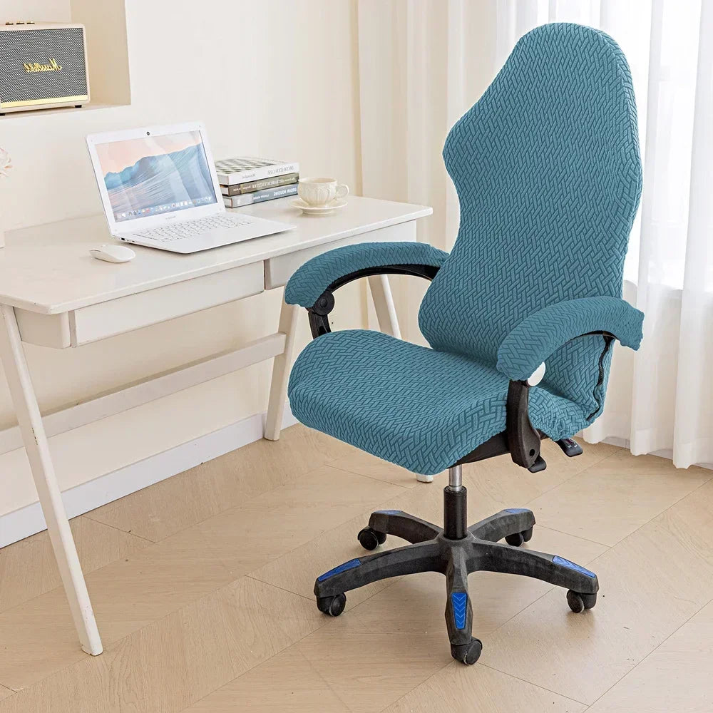 Decobites Swivel Armchair Cover: Thick Elastic Fabric, Dustproof Seat for Home & Hotel