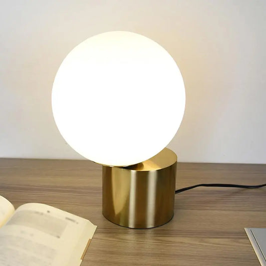 DecorBites™ Glass Desk Lamp: Sleek Nordic Design, Ideal for Bedroom, Living Room, e27