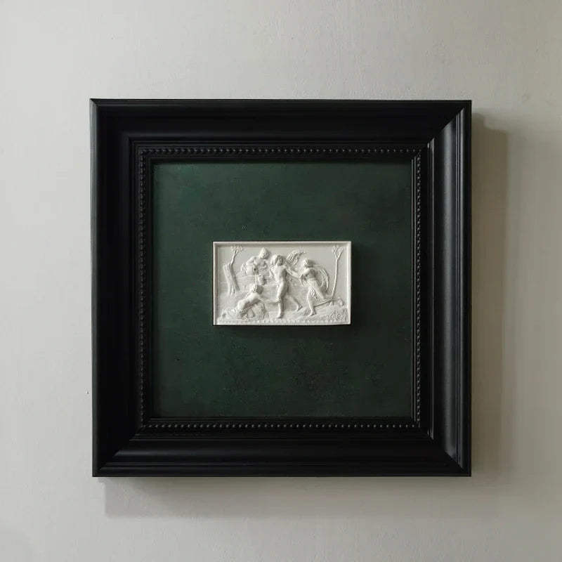 DecorBites™ Abstract Figure Relief Sculpture Decorative Painting Wall Decoration