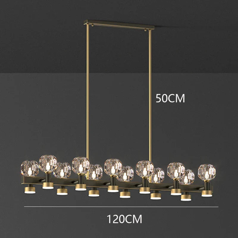 DecorBites™ Crystal Chandelier Luxury Pendant Light for Living and Dining Room
