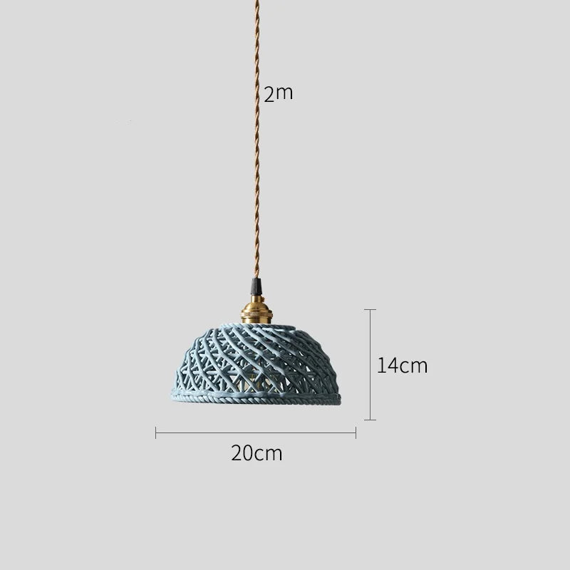 DecorBites™ Ceramic LED Pendant Lights: Modern Copper Hanging Lamp for Home Indoor Lighting