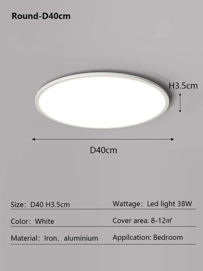 DecorBites™ LED Ceiling Lamp: Modern Minimalist Rectangular Design for Living room, Bedroom, Indoor Lighting