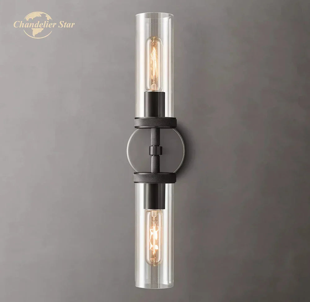 DecorBites™ Knurled Linear Glass Sconce LED Wall Lamp for Modern Lighting Décor