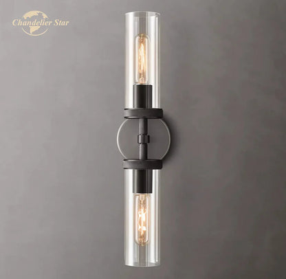DecorBites™ Knurled Linear Glass Sconce LED Wall Lamp for Modern Lighting Décor