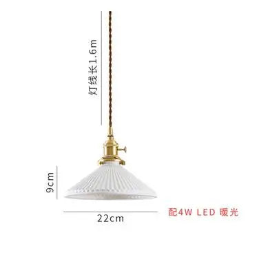 DecorBites™ Green Glass Pendant Light for Bedroom, Dining, and Living Room