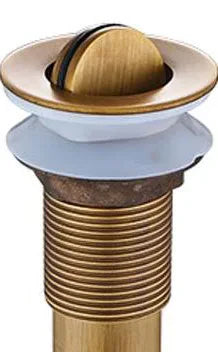 DecorBites™ Brass Pop Up Sink Drain - Antique Bathroom Brass Pop-up Drain