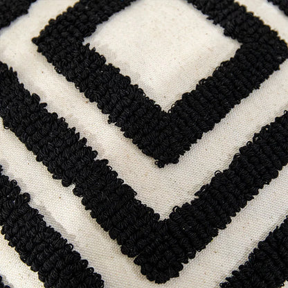 DecorBites™ Boho Geometric Tufted Cushion Cover with Fringe - 45X45/30X50CM