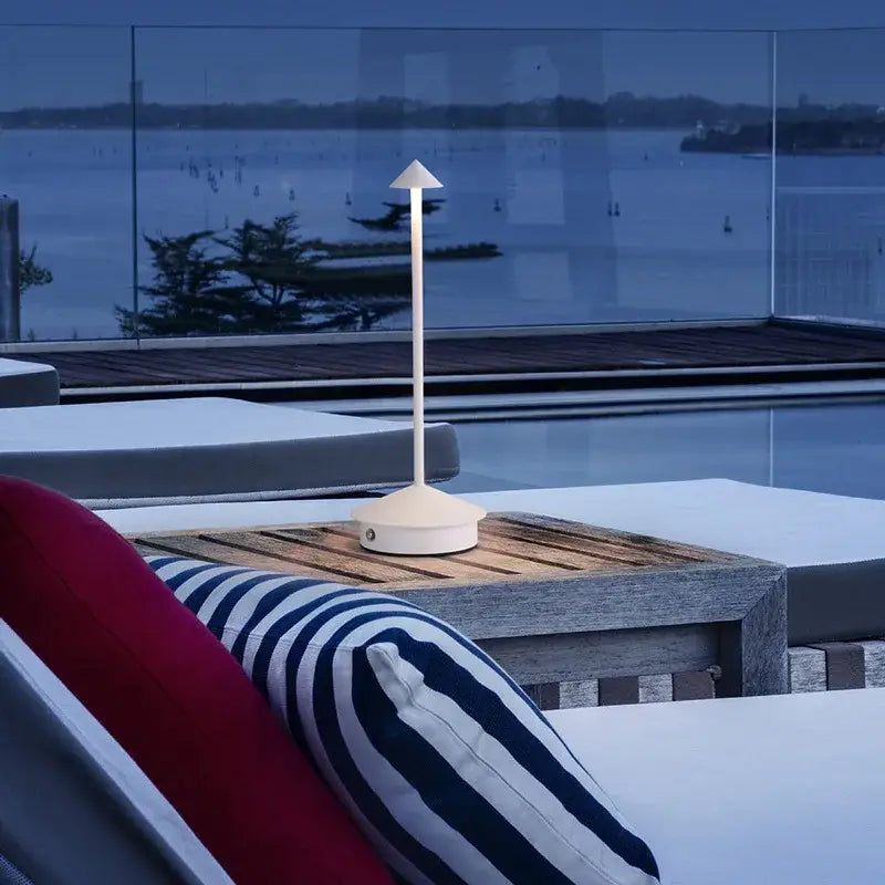 DecorBites™ LED Table Lamp Rechargeable Touch Sensor Cordless Desk Lamp 3 Colors Bedside Creative Ambient Light Bar