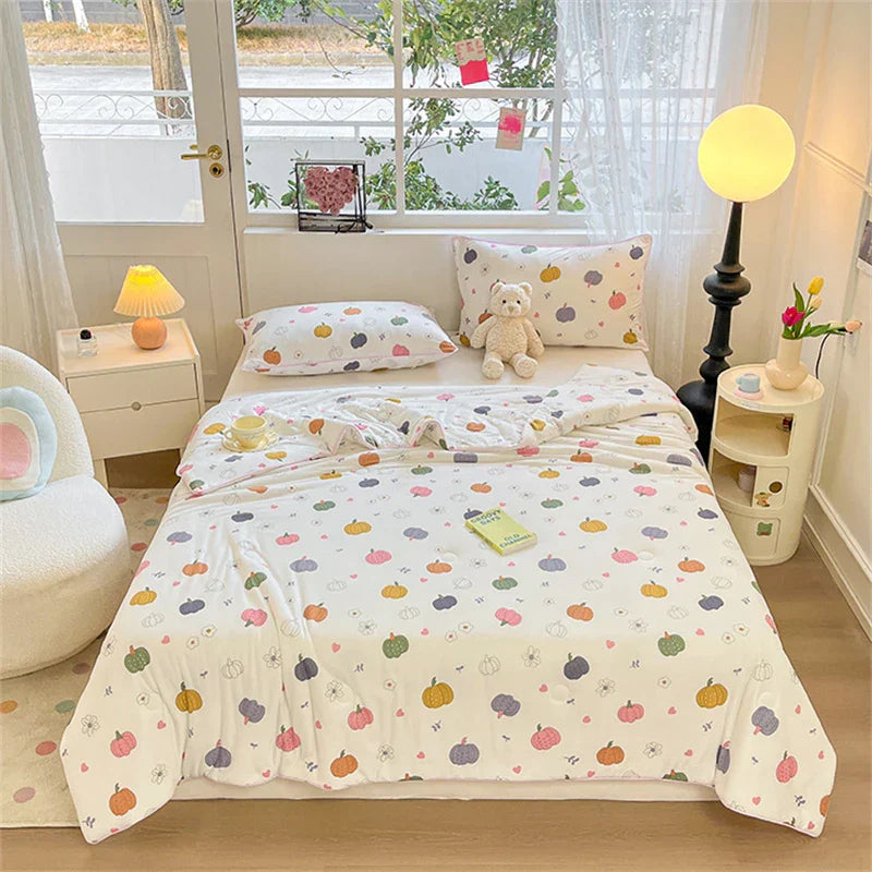 DecorBites™ Kids' Summer Quilt: High-End Knitted Fabric, Super Soft & Breathable Comforter