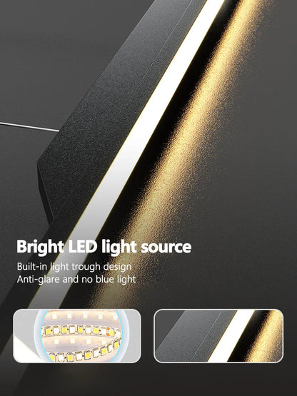 ثريا DecorBites™ Black Line: تصميم صالون أنيق، إضاءة فاخرة للمنزل والمطعم