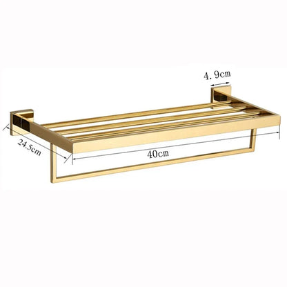 Toallero de pared DecorBites™ de acero inoxidable 304, accesorios de baño