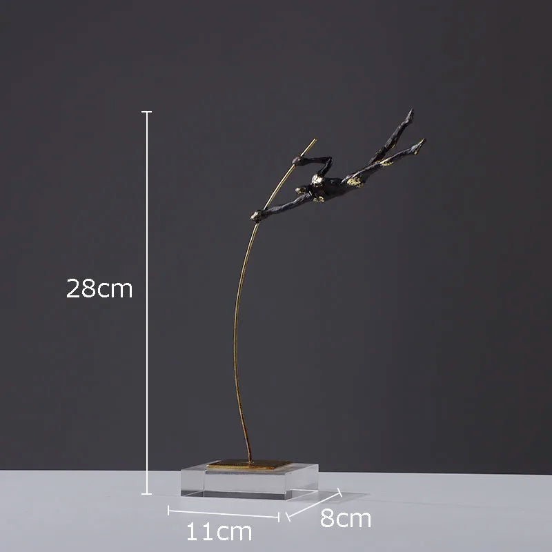 DecorBites™ Gymnastic Acrobat Resin Sculpture Ornaments for Living Room Decor
