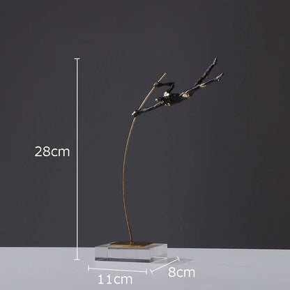DecorBites™ Gymnastic Acrobat Resin Sculpture Ornaments for Living Room Decor