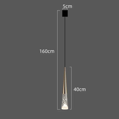 DecorBites™ LED Rain Drop Chandelier Staircase Pendant Light - Nordic Design Island Hanging Lamp