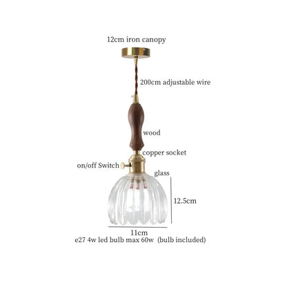 DecorBites™ Green Glass LED Pendant Lights - Nordic Minimalist Style for Bedroom, Living Room