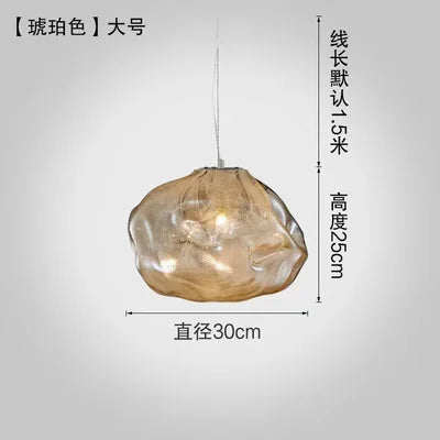 DecorBites™ Cloud Glass Pendant Lights | Nordic Modern Blown Crystal Suspension Lamps