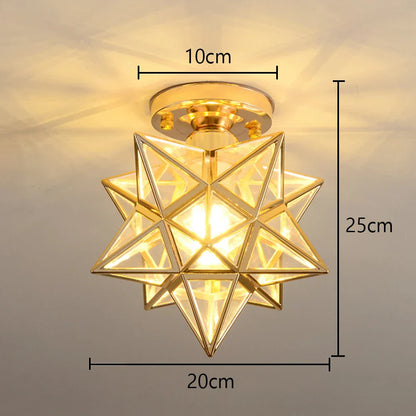 DecorBites™ Glass Crystal LED Ceiling Chandelier for Home Decor