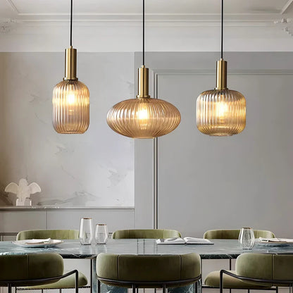 Modern Ring Glass Pendant Light