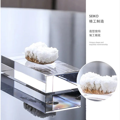 DecorBites™ Clear Crystal Coralline Ornaments for Home Decor