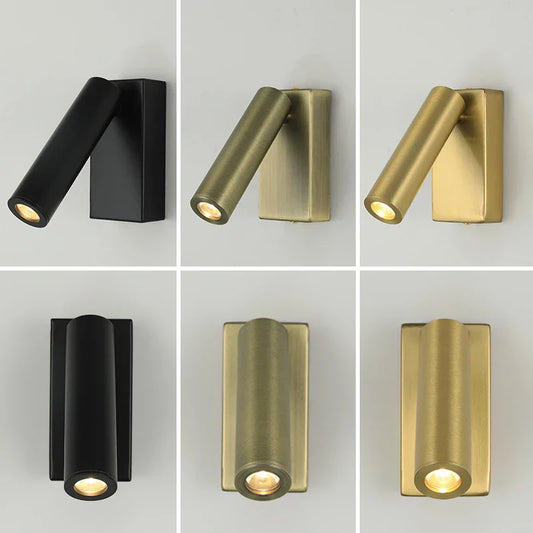 DecorBites™ Adjustable Angle LED Wall Lamp for Bedside Reading & Bedroom Ambiance