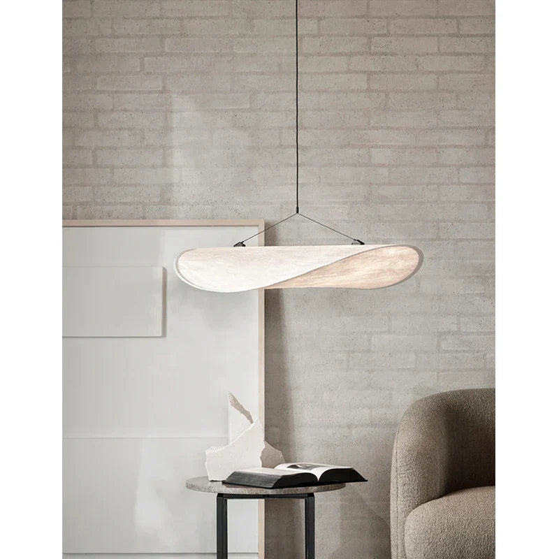 DecorBites™ Japanese Wabi-Sabi Minimalist Bedroom Chandelier - White Art Tea Room Lighting