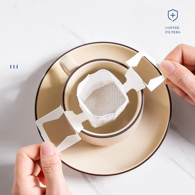 Decorbites™ Kaffeefilterbeutel: Einweg-Hängeohrfilter für Espresso-Kaffee
