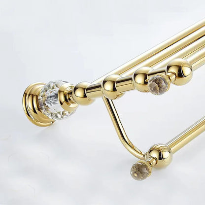 Toallero de baño DecorBites™ Crystal: Organizador de baño de estilo europeo