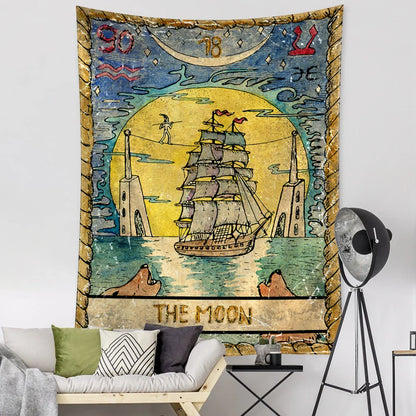 Constellation Tarot Tapestry - Bohemian Hippie Wall Hanging for Home Decor by Decobites