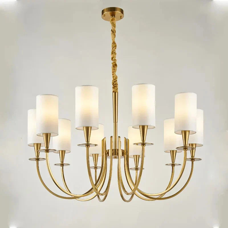 ثريا سقف نحاسية من DecorBites™ لغرفة المعيشة والمطبخ وغرفة النوم وإضاءة