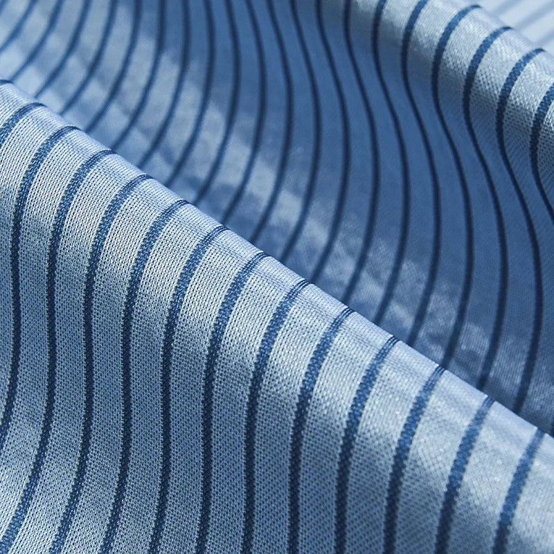 DecorBites™ Ice Silky Cooling Mat Striped Bed Cover Skin-Friendly Pad