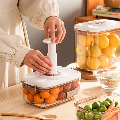 DecorBites™ Fresh-Keeping Vacuum Canister: Large Capacity Food Organizer.