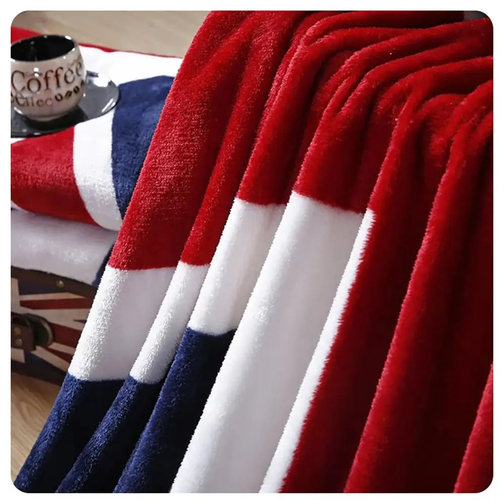 Decobites Cozy Flannel Throw Blanket for Sofas, Cars, and Travel