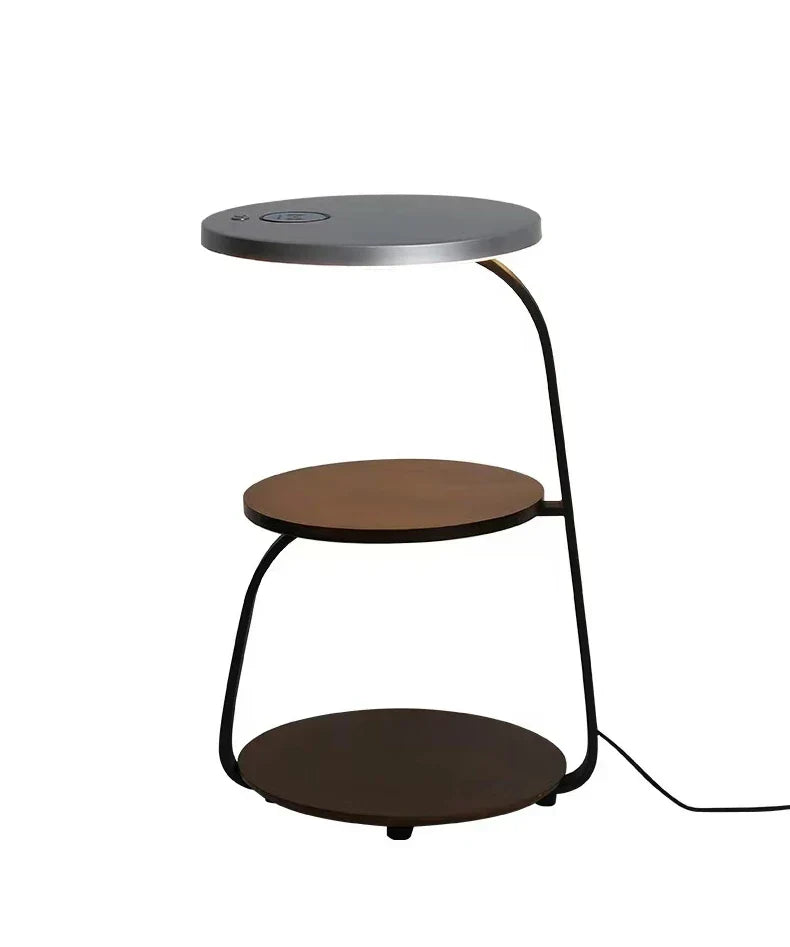 DecorBites™ LED Wood Shelf Floor Lamp for Bedroom Living Study Room