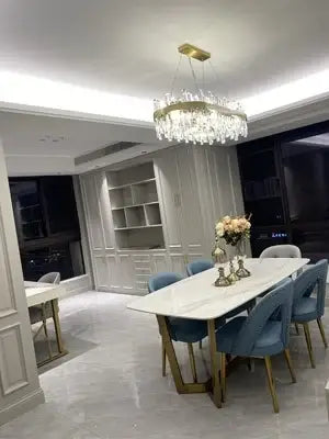 DecorBites™ Modern Crystal Chandelier Lighting for Dining Room
