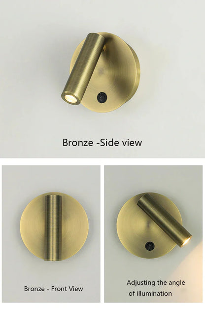 DecorBites™ مصباح قراءة حائطي LED قابل للتعديل بقوة 3 وات لغرفة النوم والفندق