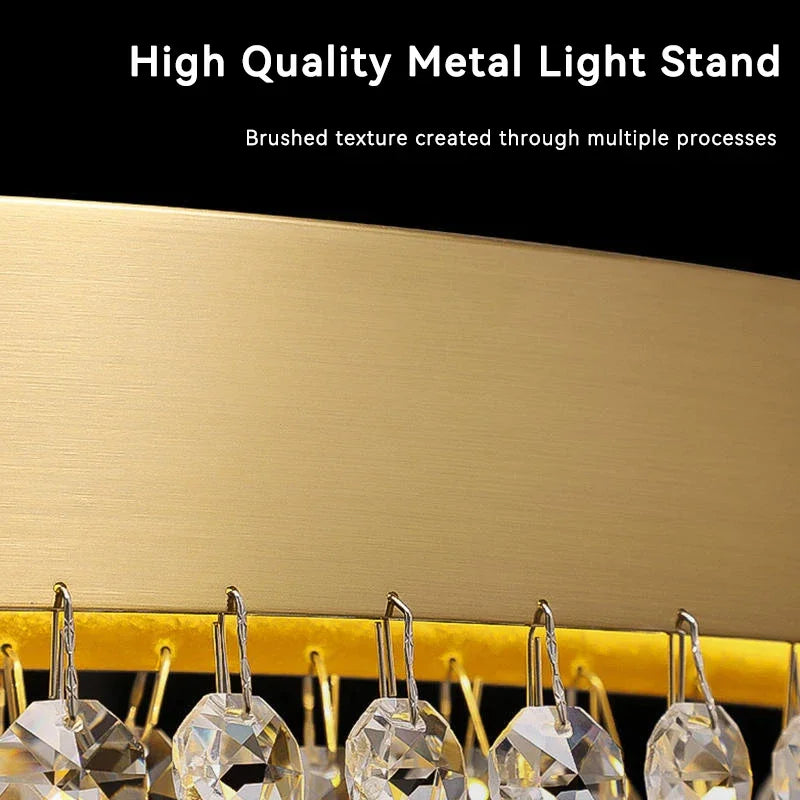 DecorBites™ Crystal Chandelier: Modern Living Room, Dining Room, Kitchen Ceiling Light