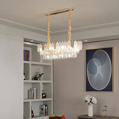 DecorBites™ Crystal Indoor Chandelier: Postmodern LED Suspension Lamps for Luxe Living Room Decor