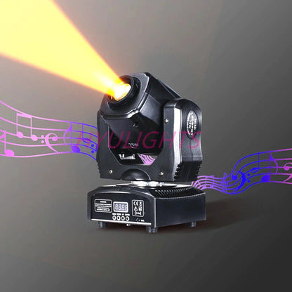 DecorBites™ 75W LED Moving Head Spot Light Gobo Color DJ Beam Disco Equipment