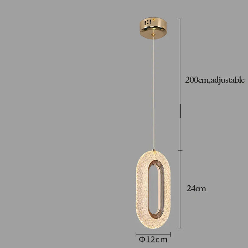 Gold Alloy Pendant Light