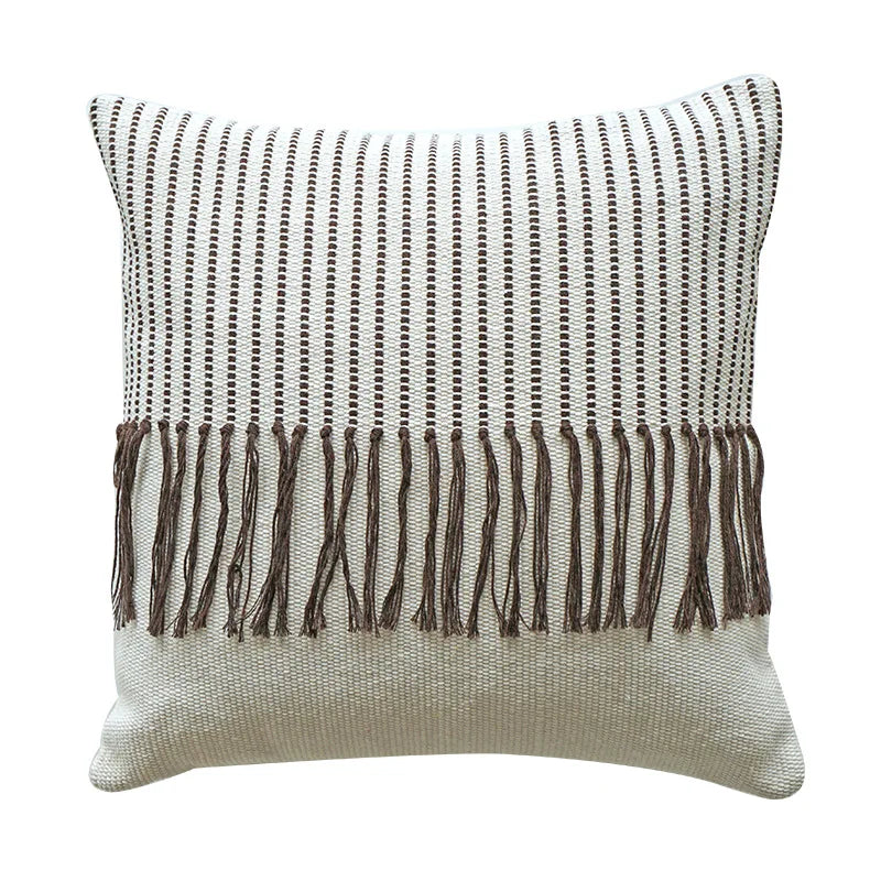DecorBites™ Boho Moroccan Fringed Pillowcase for Home, Office, Car, Sofa Decoration
