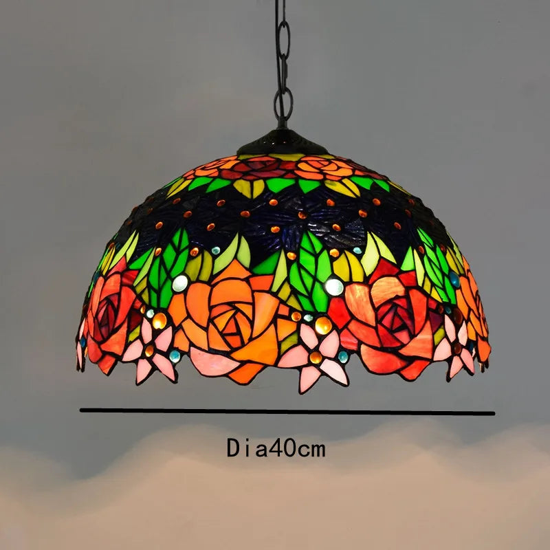 Decorbites™ Bunte Glas-Lüster: Retro Tiffany-Stil Lampe für kreative Heimdekoration