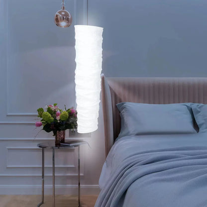 DecorBites™ Elegant Column Floor Lamp with Rice Paper Shade for Living Room