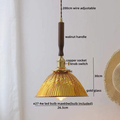 مصباح معلق LED من الزجاج الأزرق من DecorBites™ لغرفة الطعام وغرفة المعيشة وغرفة النوم