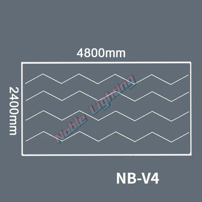 DecorBites™ Hexagon Honeycomb LED Garage Ceiling Light