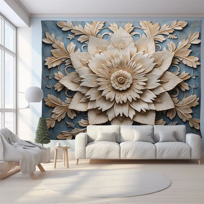 Decobites Mandala Flower Tapestry: Retro Cool Nordic Style Wall Decor