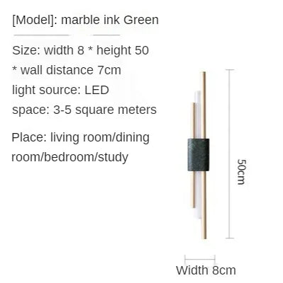 DecorBites™ Gold LED Wall Sconce | Modern Nordic Bedroom Living Room Indoor Lighting