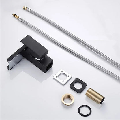 DecorBites™ LED Waterfall Basin Faucet - Single Handle Mixer Tap in White, Black, or Chrome