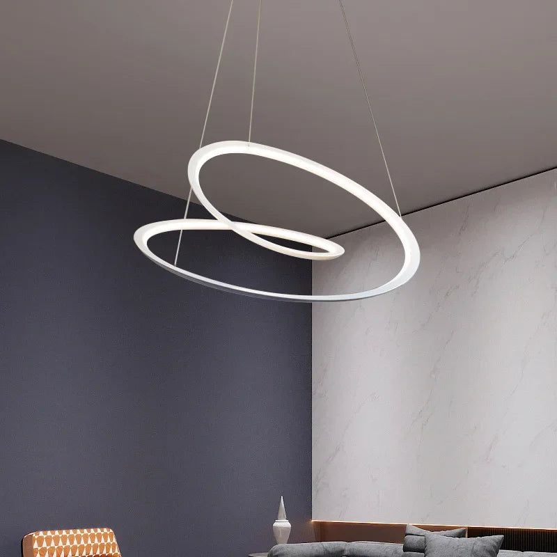 White LED Round Chandelier