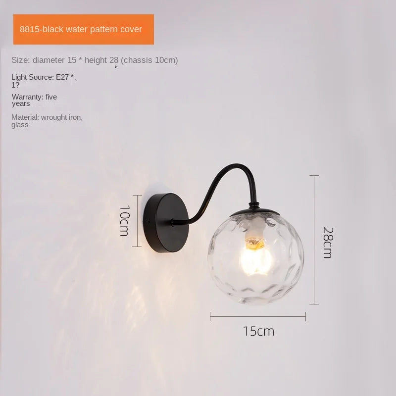 DecorBites™ Glass Ballight LED Wall Lamp for Living Room Bedroom Home Decor